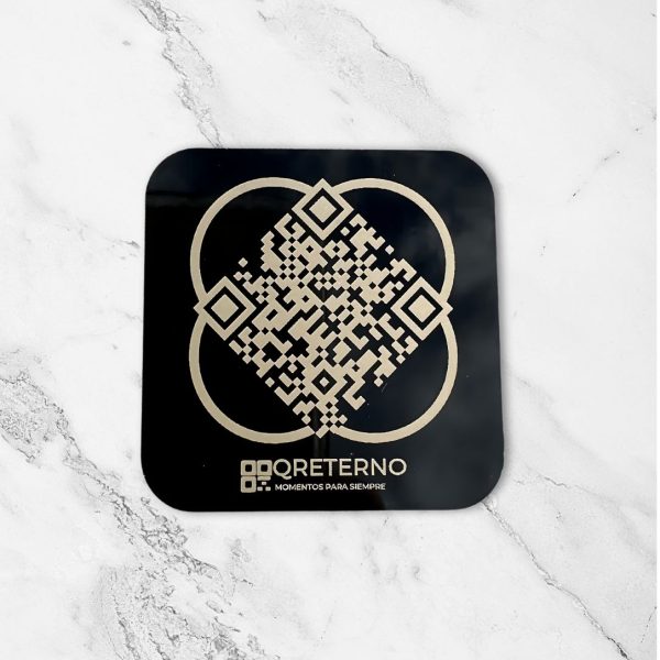 Placa qr para memorial de cementerio